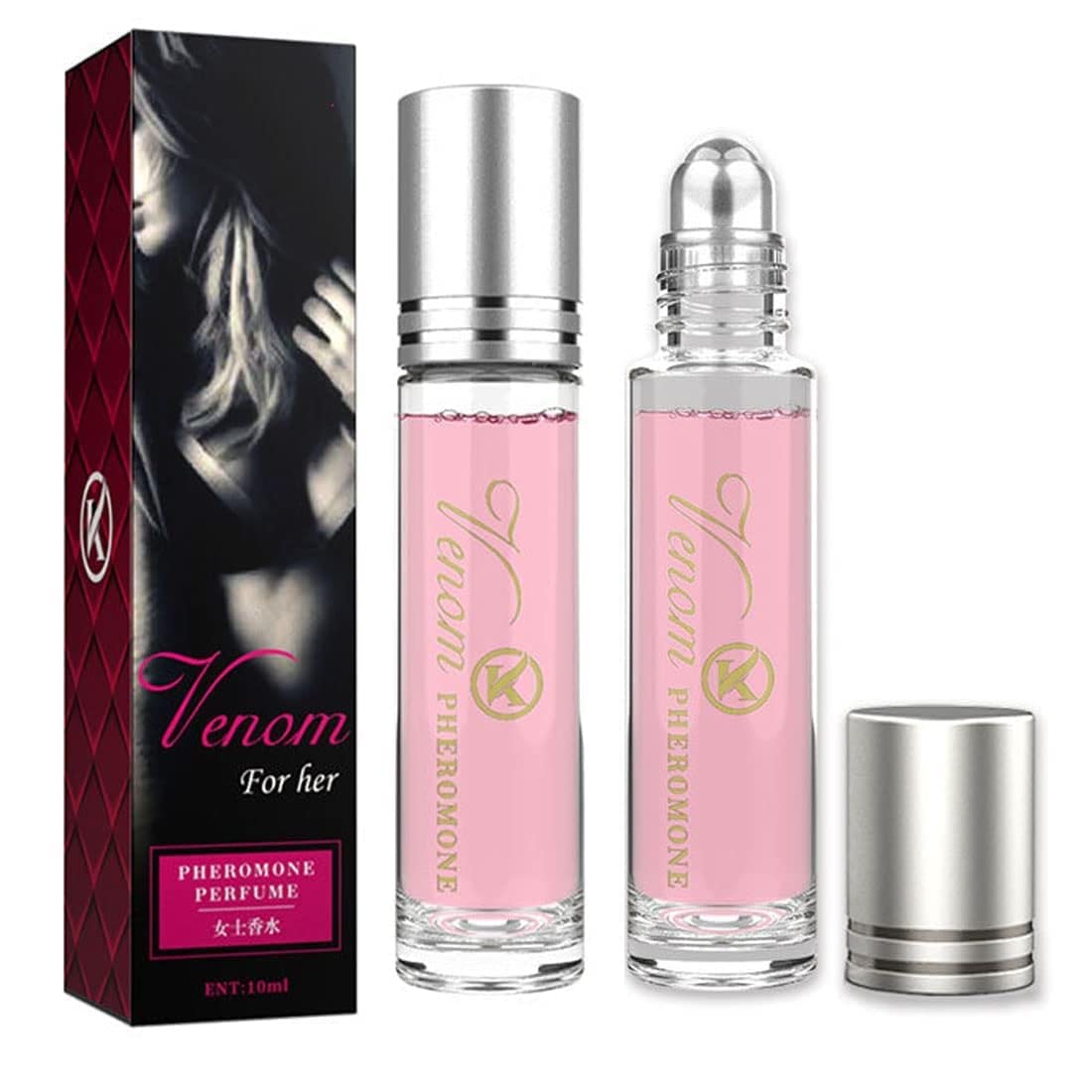 عطر فرمون للنساء من ماساتو - عطر فرمون شخصي رول طويل الأمد وجذاب - كولونيا للنساء لجذب الرجال (عبوة من قطعتين)