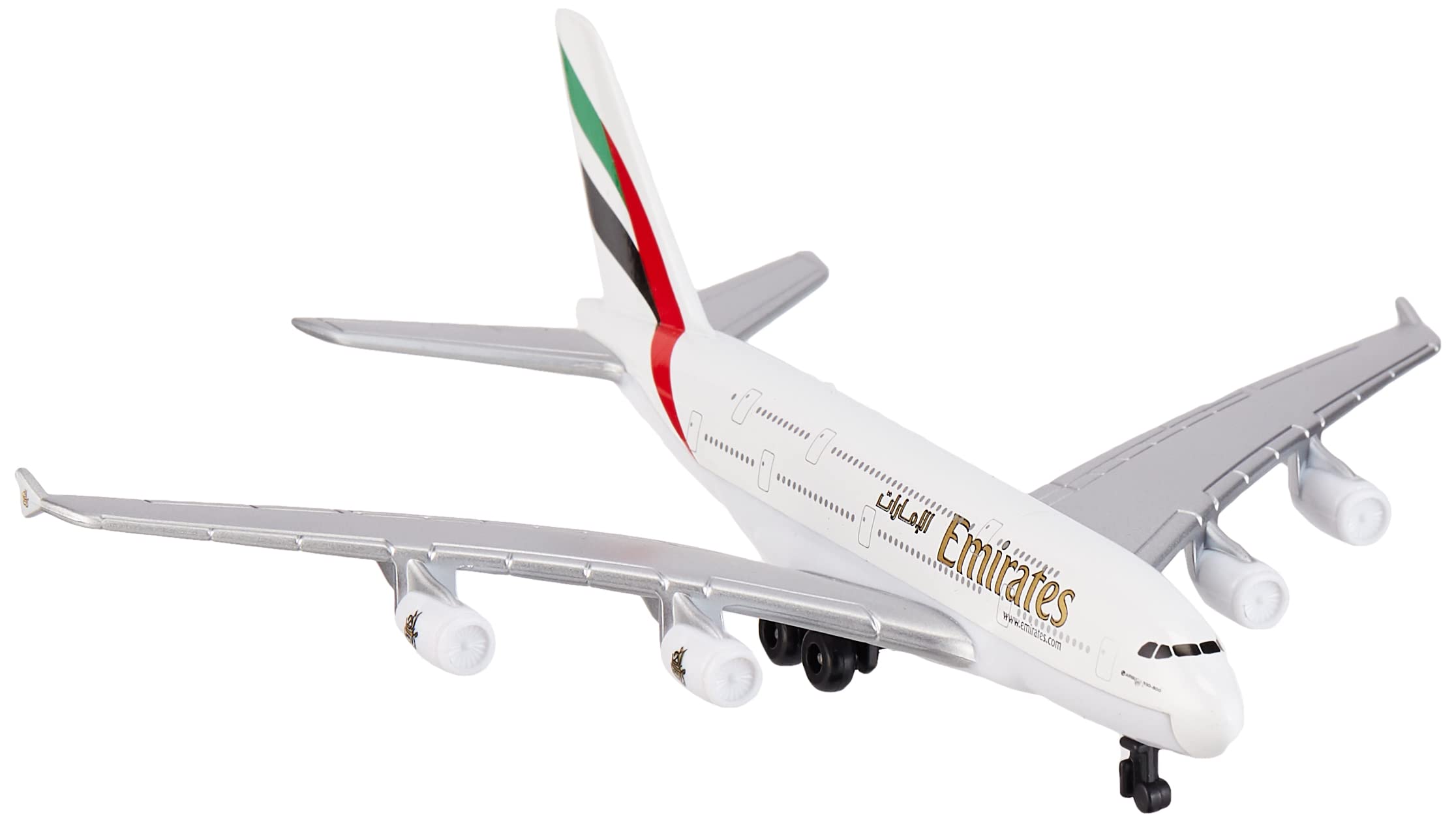 Daron Toy Airplane RT9904 - Emirates A380 - Die-Cast Metal Model Airplane Toy with Plastic Parts for Kids Ages 3+