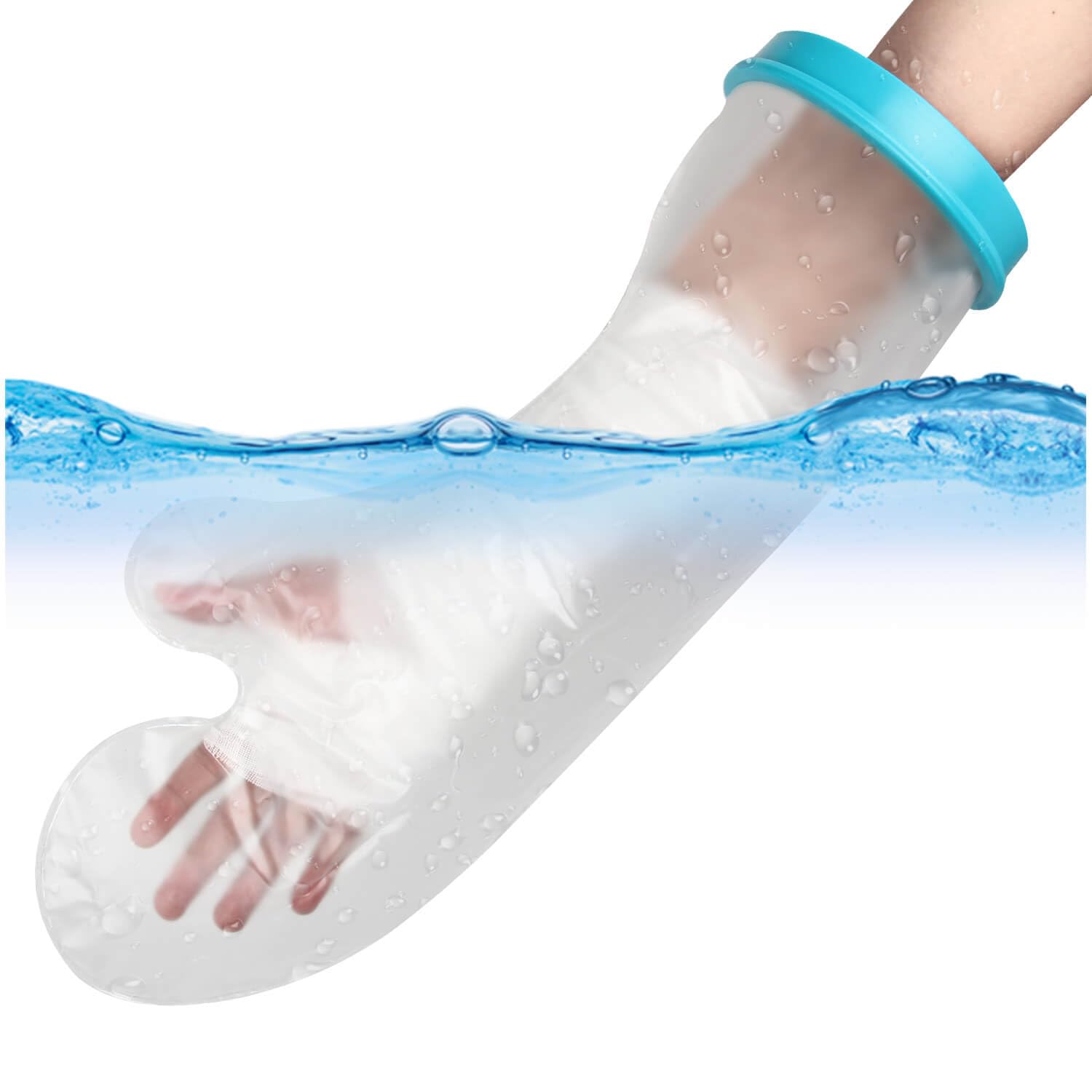 UpGoing Cast Covers for Shower Arm Adult Waterproof Cast Cover Shower Protector Bag for Wound Arm, Hands, Wrists, Elbow, Finger to Keep Wounds Dry, Reusable Durable