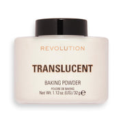 Revolution, Loose Baking Powder, Makeup Setting Powder, Long Lasting Coverage, Mattifies & Reduces Shine, Translucent, 1.12 oz