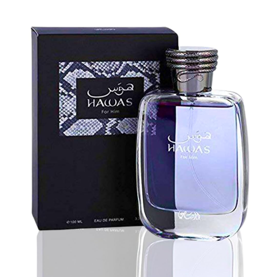 عطر رصاصي حواس للرجال بخاخ ماء عطر، 3.33 أونصة