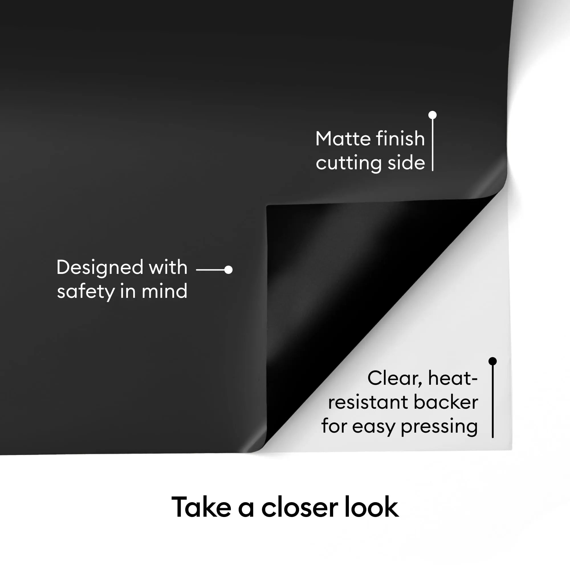 Cricut® Value Iron-On, Black (12 in x 5 ft)- HTV Heat Transfer Vinyl