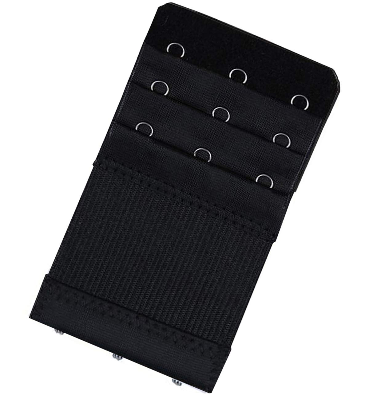 KTOBTEL Bra Extender 3 Hooks 3 Rows Elastic Bra Band Hook Strap Extensions for Women, Pack of 4 (Multicolor)