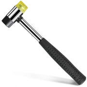Small Rubber Mallet Hammer - 25 mm Lightweight Double-Sided Rubber and Plastic Head | Non-Slip Ergonomic Grip | Durable, Scratch-Free Tool for Jewelry Making, Crafting, Furniture Assembly, and Repairs
