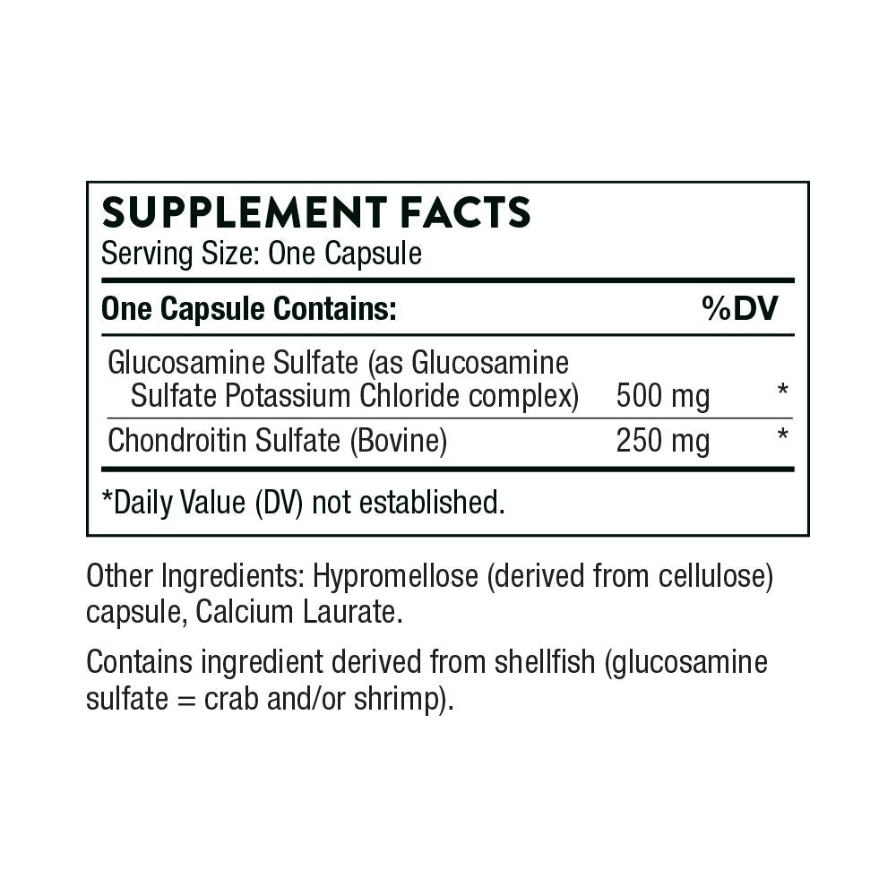 THORNE - Glucosamine & Chondroitin - Support to Maintain Healthy Joint Function and Mobility* - 90 Capsules