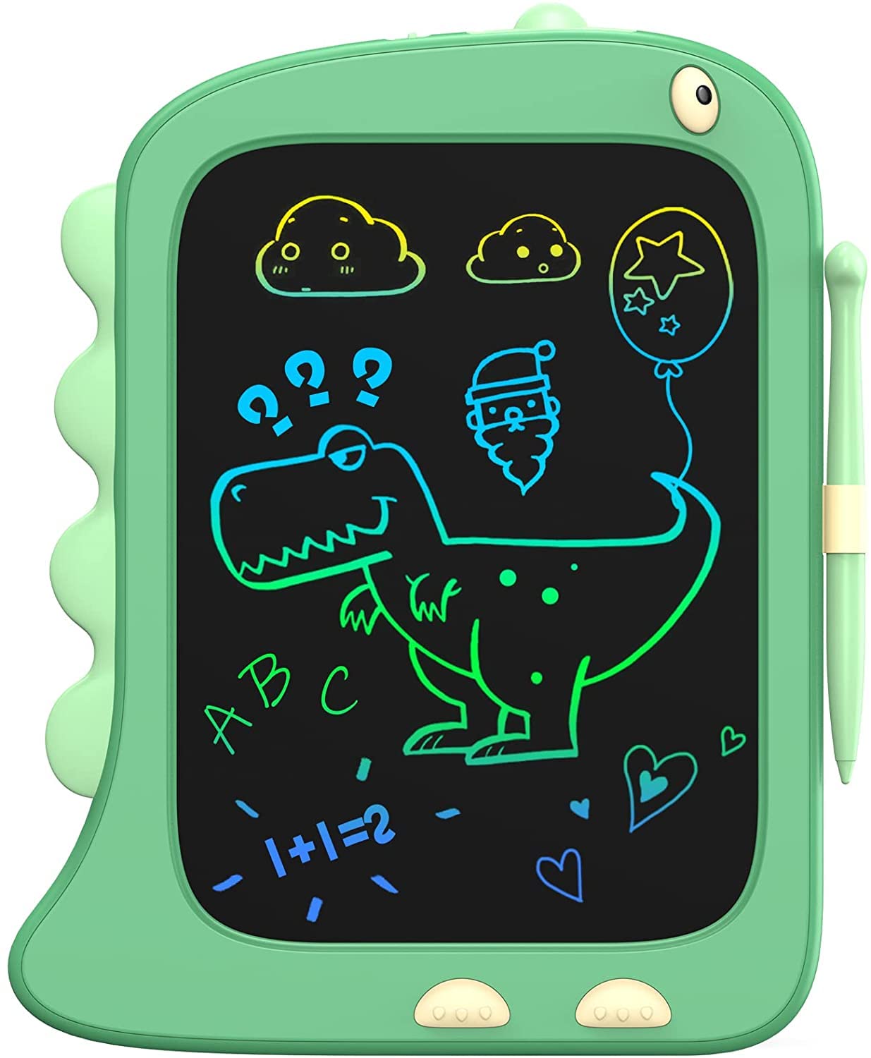 لوح الرسم LCD مقاس 8.5 بوصة من ORSEN - لوحة رسم ديناصور أخضر للأطفال من سن 2-6 سنوات - هدايا الكريسماس وأعياد الميلاد