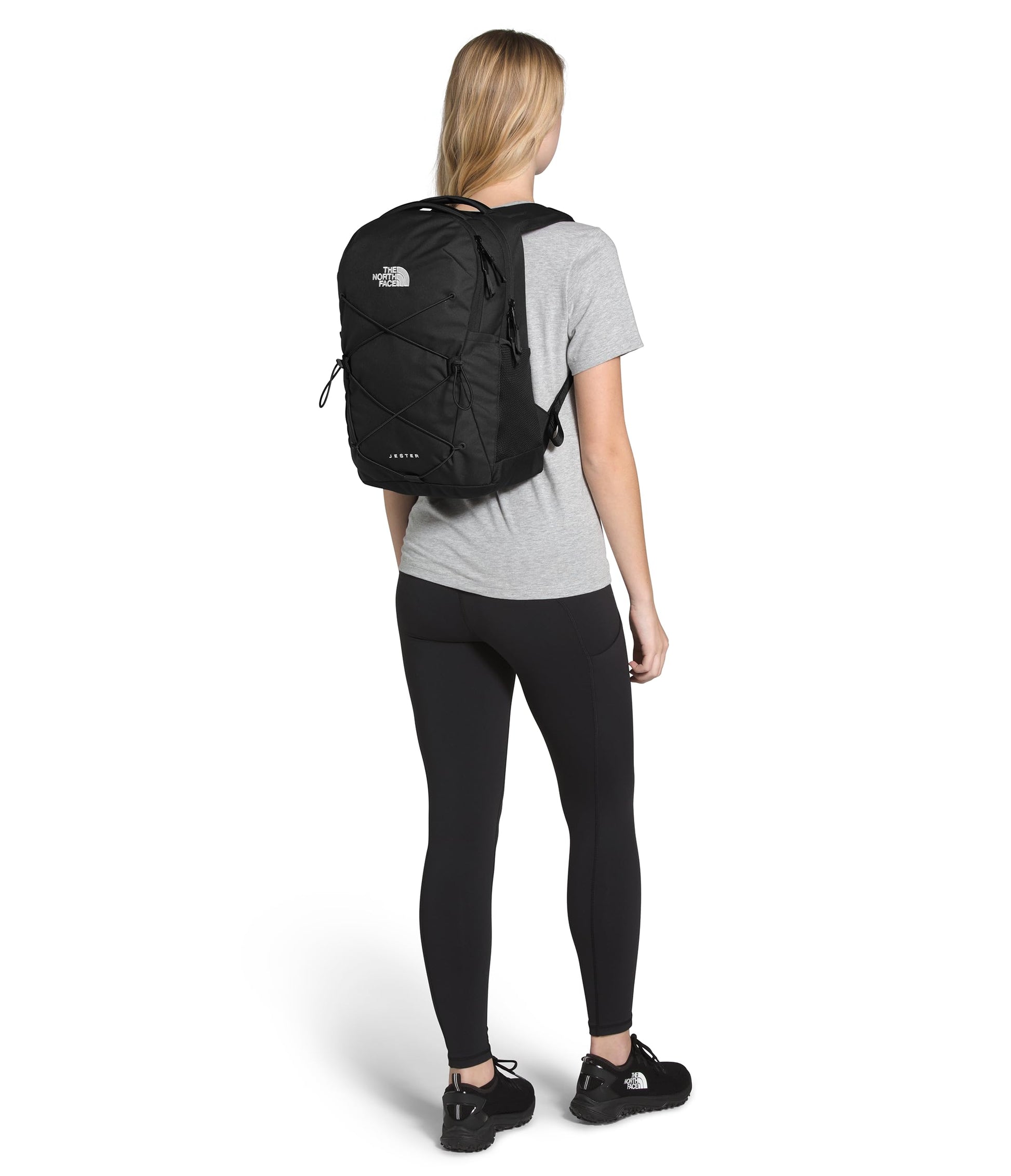 THE NORTH FACE Women's Jester Everyday Laptop Backpack | Commuter Travel Bag with Laptop Sleeve, Water-Repellent Finish, Spacious Compartment, TNF Black-NPF, One Size