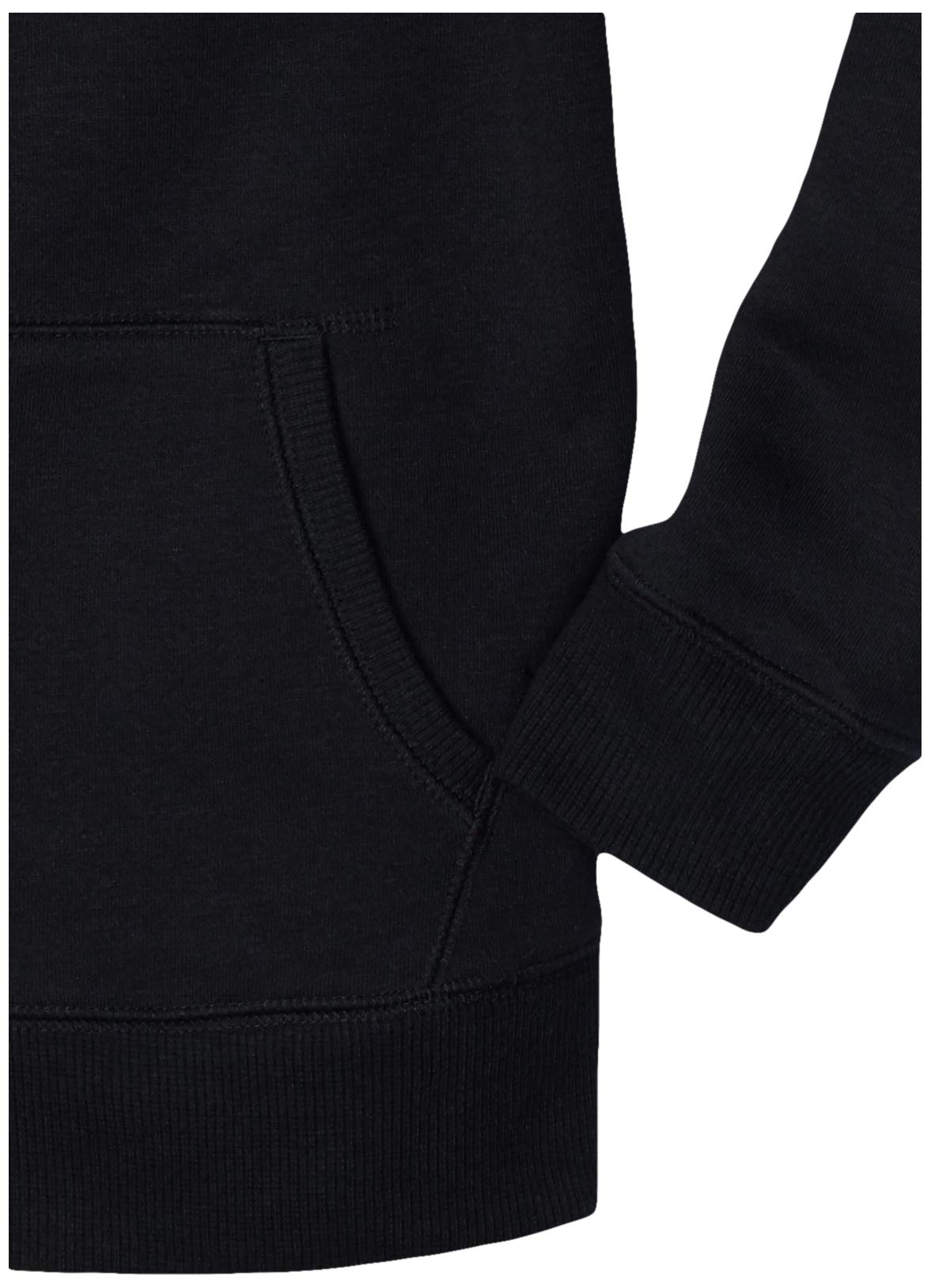 Amazon Essentials Hoodies - Boys' Black Zip-Up Sweatshirt, Small, Fleece