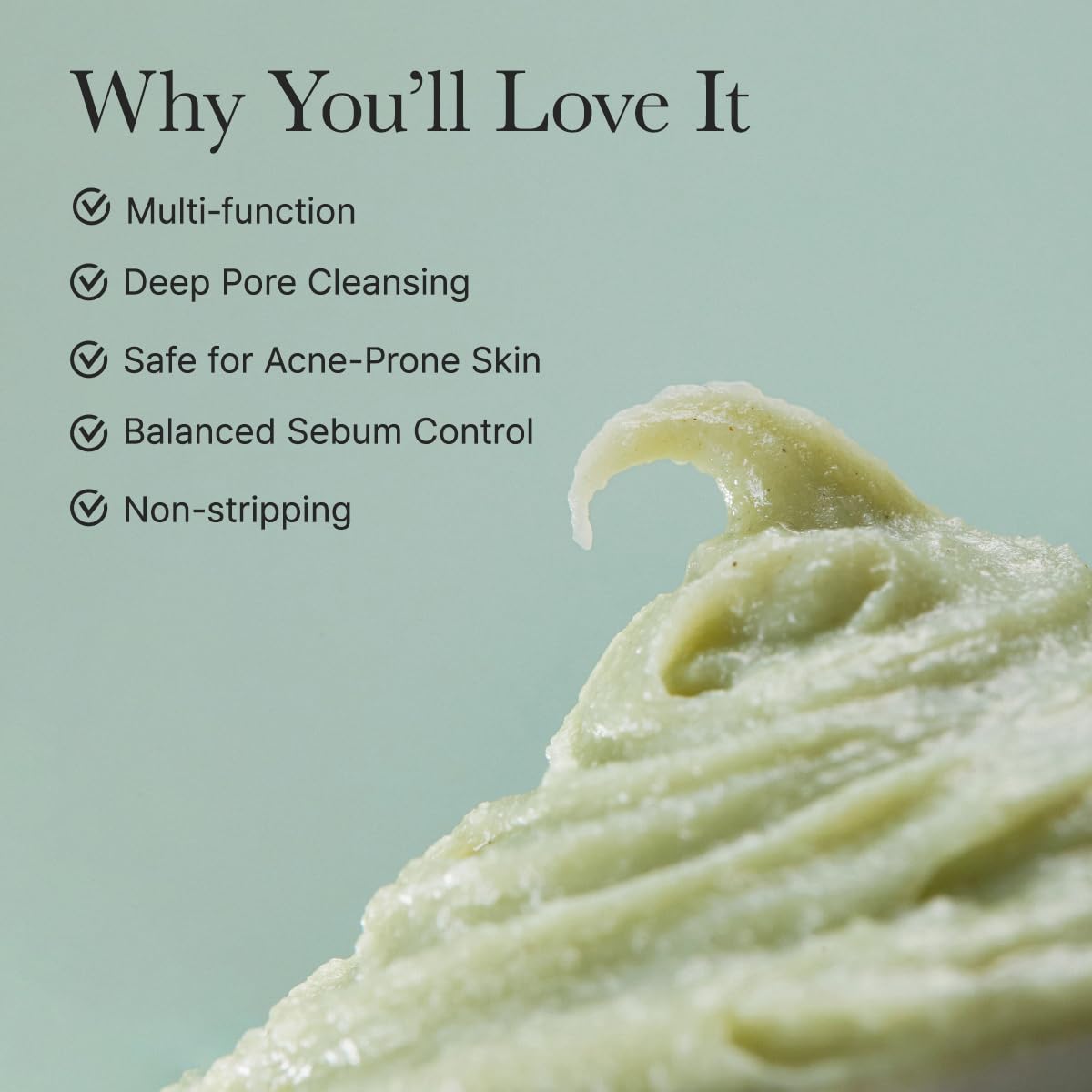 Arencia Korean Rice Mochi Face Cleanser - Face Mask, Foaming Cleanser, Gentle Scrub All in One - Deep Cleansing, Moisturizing, Pore Minimizing, Removing Blackhead- with Rice Water & Green Tea, Mugwort