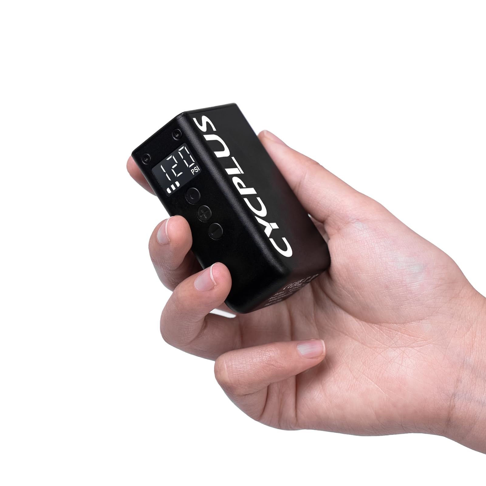 مضخة دراجات صغيرة CYCPLUS AS2 PRO بمقياس، مضخة كهربائية صغيرة بحد أقصى 120 رطل لكل بوصة مربعة، إيقاف تلقائي، مع صمام بريستا وشريدر للدراجات الكهربائية والدراجات الجبلية ودراجات الطرق (إصدار 2025 المحدث)