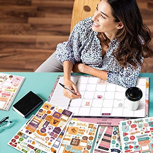 Aesthetic Monthly Planner Stickers - 1100+ Beautiful Design Accessories Enhance and Streamline Your Planner, Journal and Calendar
