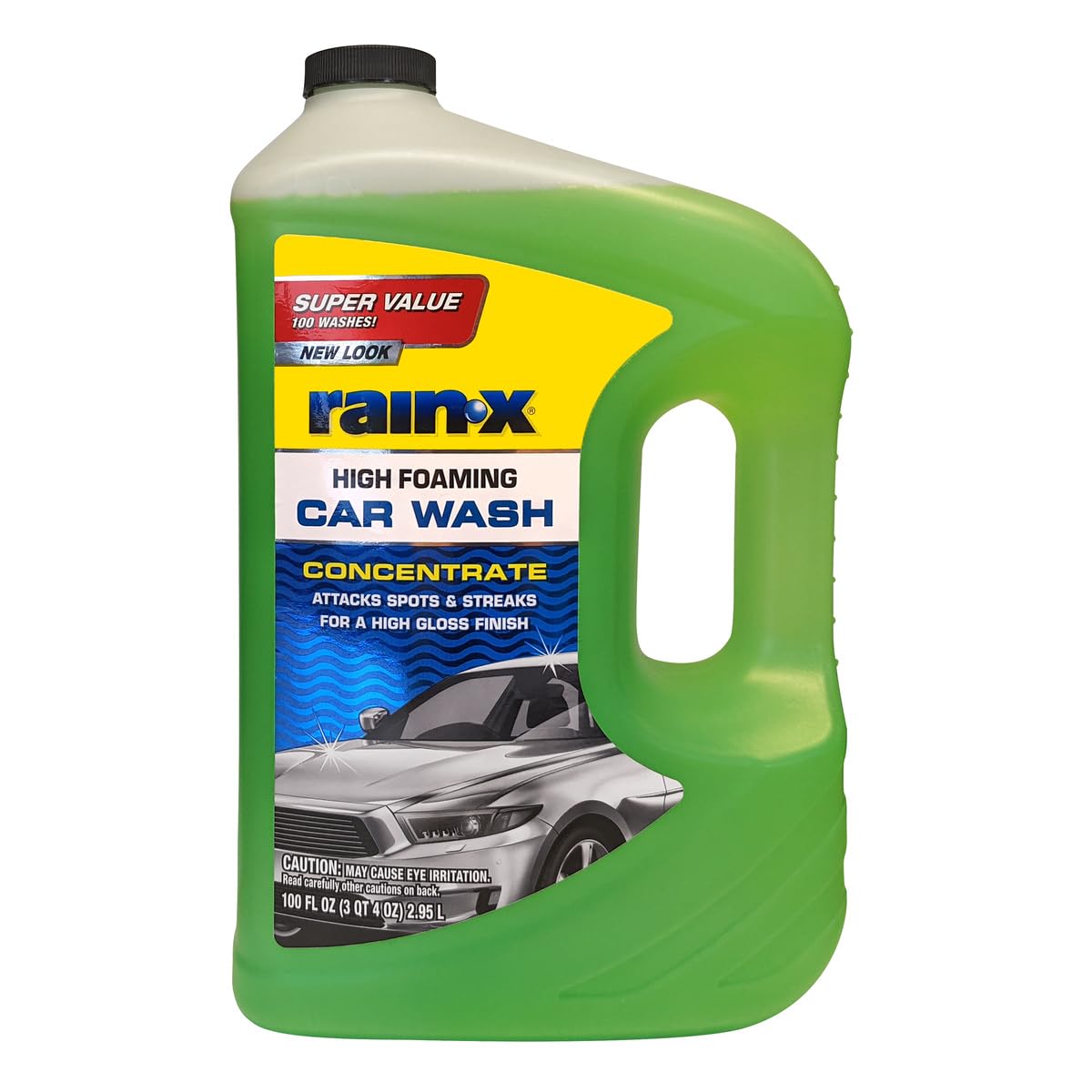 Rain-X 620191 غسيل سيارات بالرغوة - 100 أونصة سائلة. تركيبة مركزة عالية الرغوة لتنظيف أقوى، تزيل الأوساخ والأوساخ والبقايا بأمان لتنظيف استثنائي.