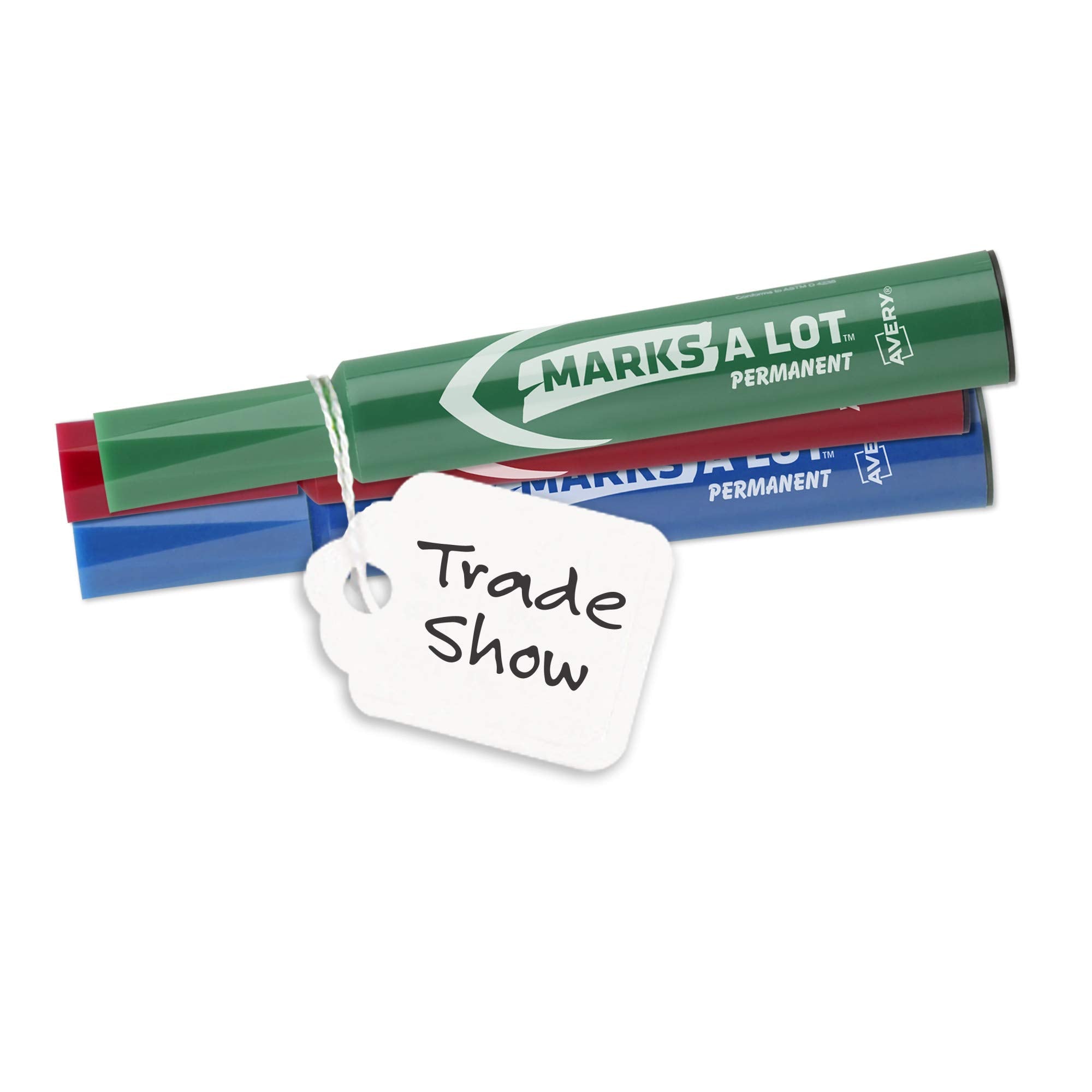 Avery Strung Marking Tags with String Attached, Gift Tags with String Attached, 1.75 x 1.09 in, Pack of 100 (6732)