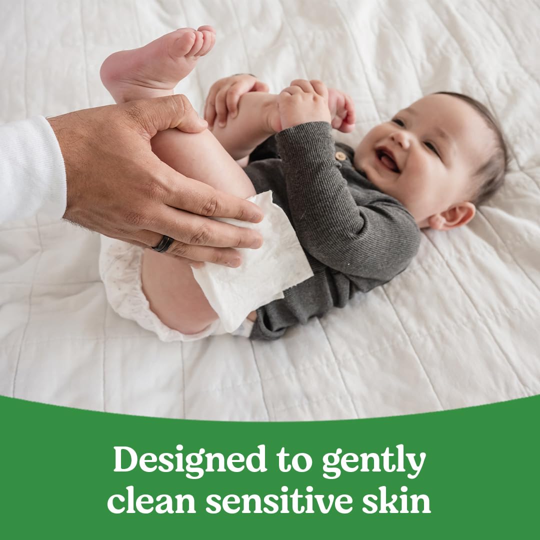 مناديل الأطفال الحساسة Natural Care من هاجيز، لا تسبب الحساسية، 99% ماء نقي، 3 عبوات لإعادة التعبئة (624 منديل إجمالاً)