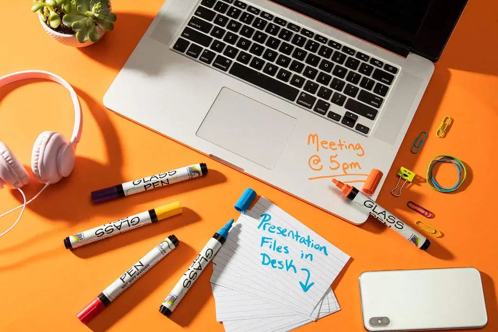Glass Pen Window Marker: Liquid Chalk Pens for Glass, Whiteboard Markers with Washable Paint - Graduation, Car Windows, Mirror Pen, Storefront, Wedding, Parade, Party & Holiday (White, Jumbo Tip)