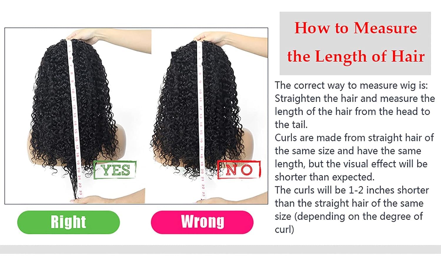 XSY Headband Wig Human Hair Deep Wave 16 Inch Curly Headband Wig Glueless None Lace Front Wigs for Black Women Half Wigs 150% Density Natural Color