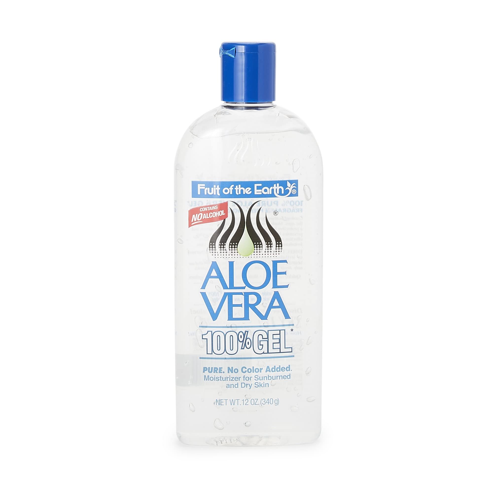 Fruit of the Earth Moisturer Gel, Aloe Vera, 12 Ounce
