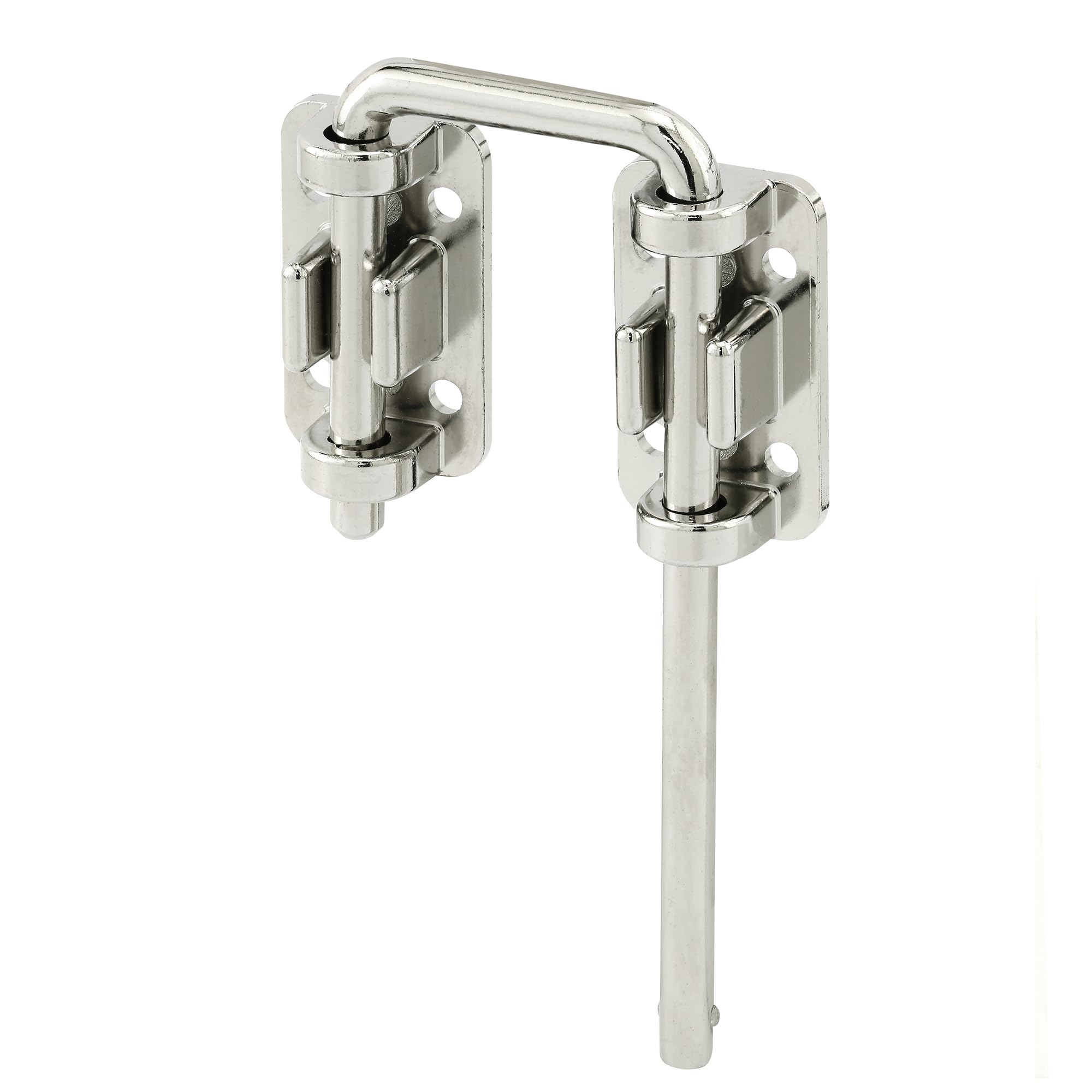 Prime-Line U 9847 Patio Sliding Door Loop Lock - Increase Home Security, Install Additional Child-Safe Security, 2-1/8 In. Hardened Steel Bar with Diecast Base, Chrome Plated (Single Pack)