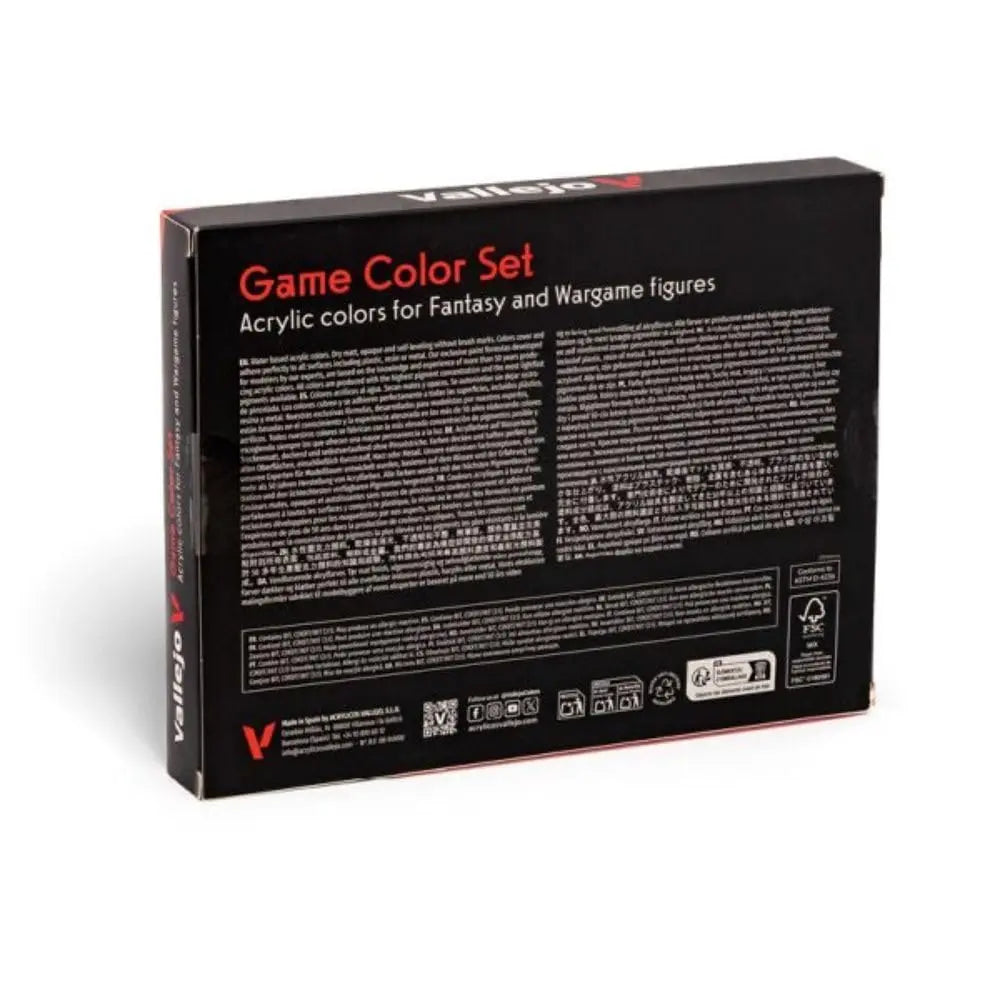 Vallejo - Game Color Introduction Set | Starter Set for Fantasy and Wargame Figures | 16 Bottles x 18 ml (0.60 fl.oz.)
