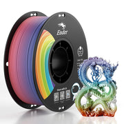 Creality 3D Printer Filament 1.75mm, Rainbow PLA Plus Filament, Multicolor Strong Toughness No-Tangling Dimensional Accuracy +/- 0.03mm, 1KG Spool(2.2lbs)