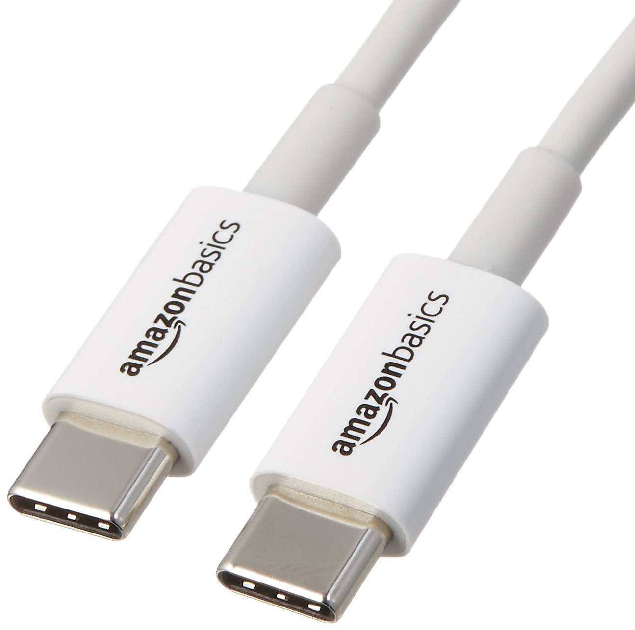 Basics USB-C to USB-C Fast Charger Cable, 480Mbps Speed, USB-IF Certified, for Fast Charging Apple iPhone 16/15, iPad, MacBook, Samsung Galaxy, Tablets, Laptops, 6 Foot, White