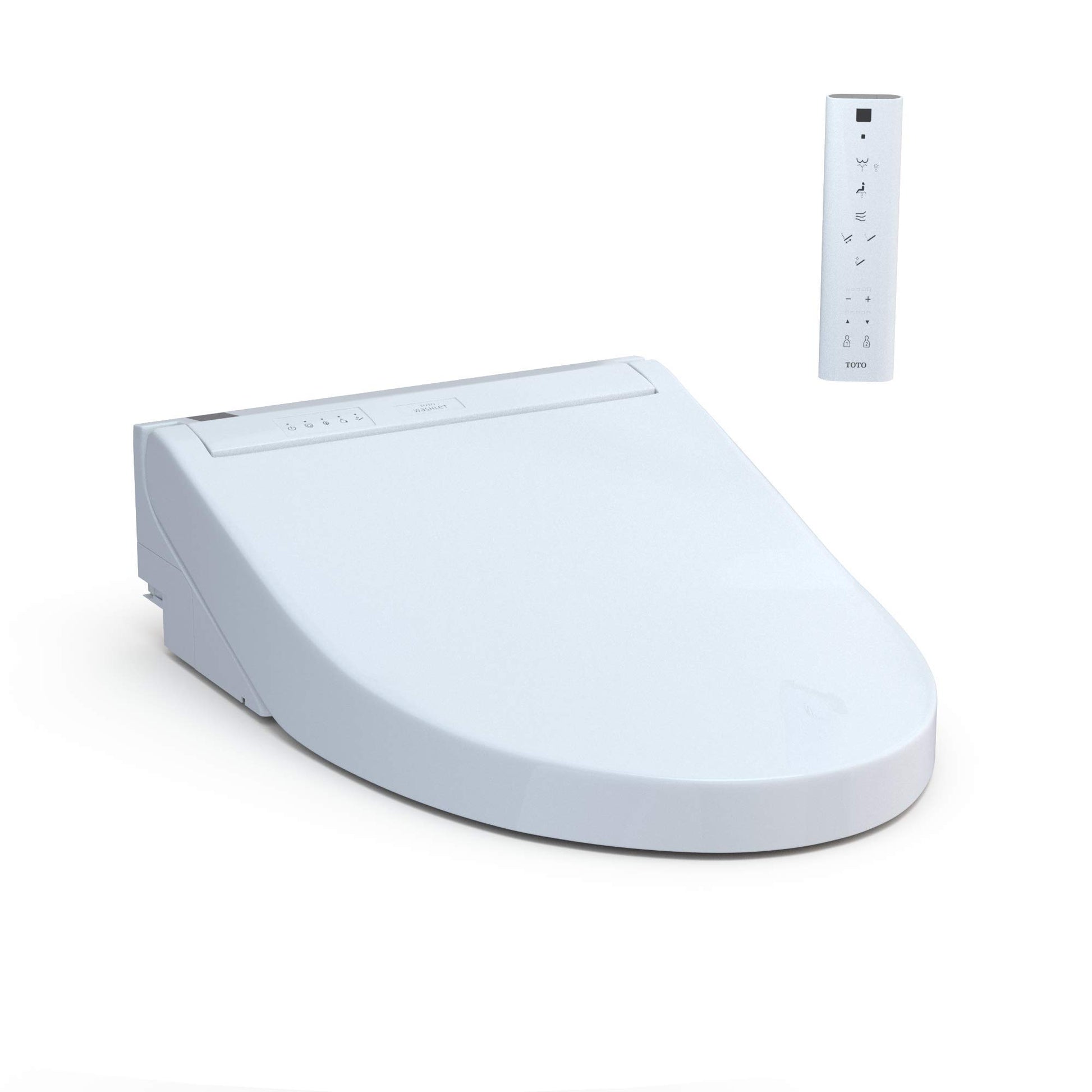 TOTO® WASHLET® C5 Electronic Bidet Toilet Seat with PREMIST and EWATER+ Wand Cleaning, Elongated, Cotton White - SW3084#01