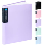 Sooez Art Portfolios 9"x12", 40 Pockets Large Portfolio Folder Display 80 Pages, Heavy Duty Art Portfolio Folder with Clear Sheet Protectors, Presentation Book for Artwork Document Organizer