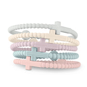Ryan & Rose Jesus Bracelets - Cross Silicone Bracelet (Dreamy, Small)