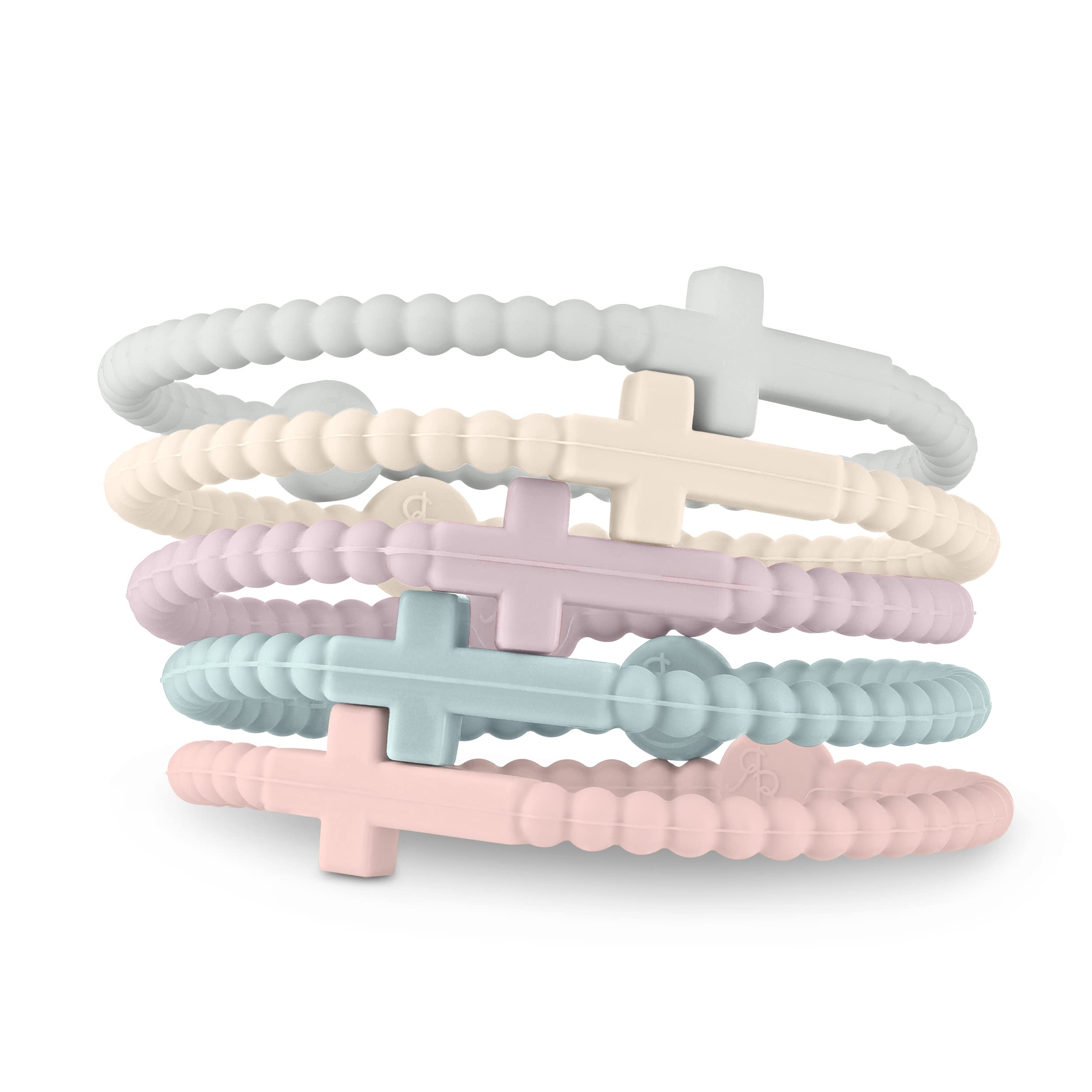 Ryan & Rose Jesus Bracelets - Cross Silicone Bracelet (Dreamy, Small)