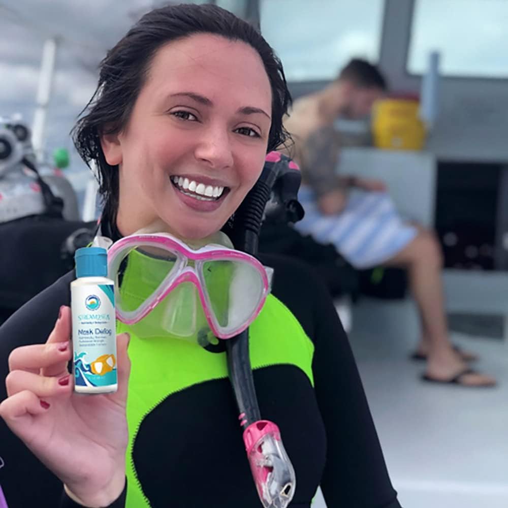 Reef Safe Anti-Fog Spray for Snorkel Masks & Swim Goggles - Defogs Glasses & Masks
