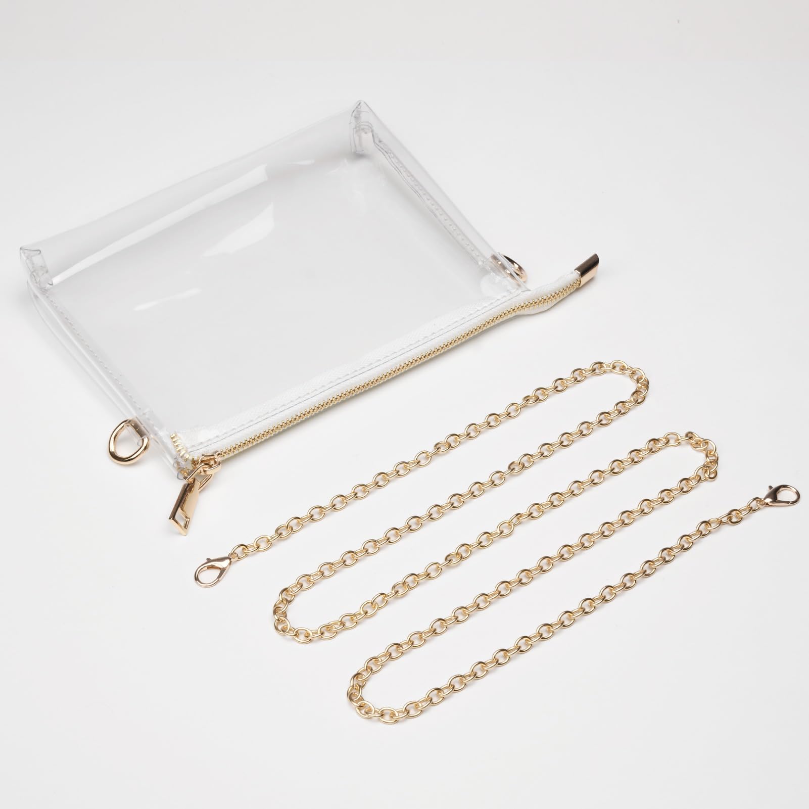 BS-VOG Clear Purse for Women - Stadium Approved Small Crossbody Bag with Zipper, Clear Stadium Bag for Concerts Sports