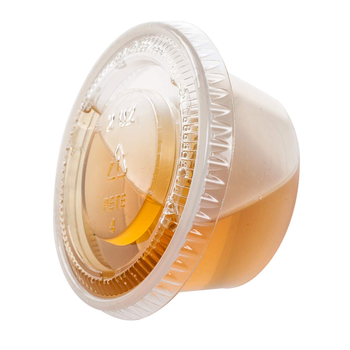 TashiBox 2 oz 100 Sets Disposable Plastic Cups with Lids, Jello Shot Cups Souffle Cups...