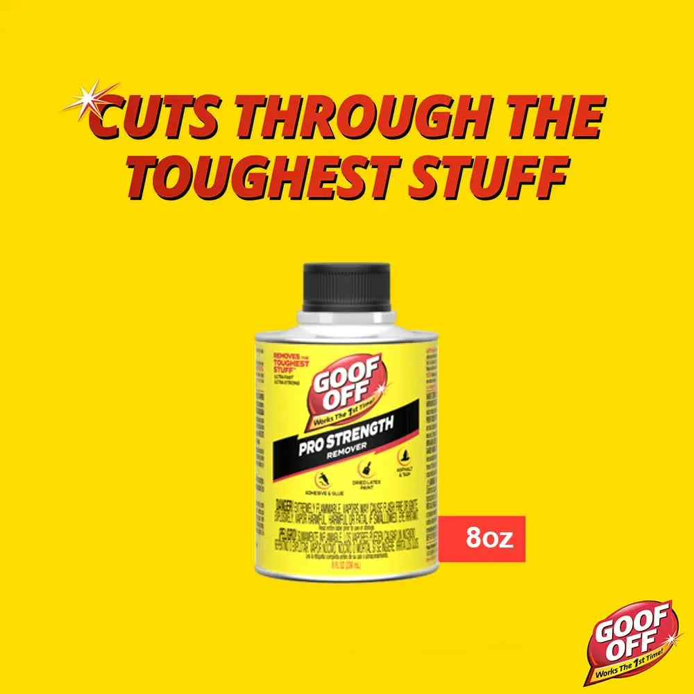 Goof Off Pro Strength Remover, 8 oz. Metal Can