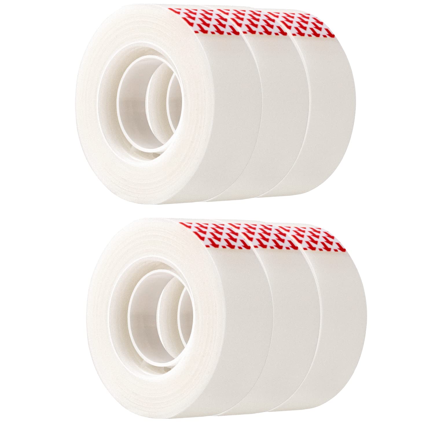 Basics Matte Finish Tape, 6 Pack, 2.1 x 0.75 inch, Translucent
