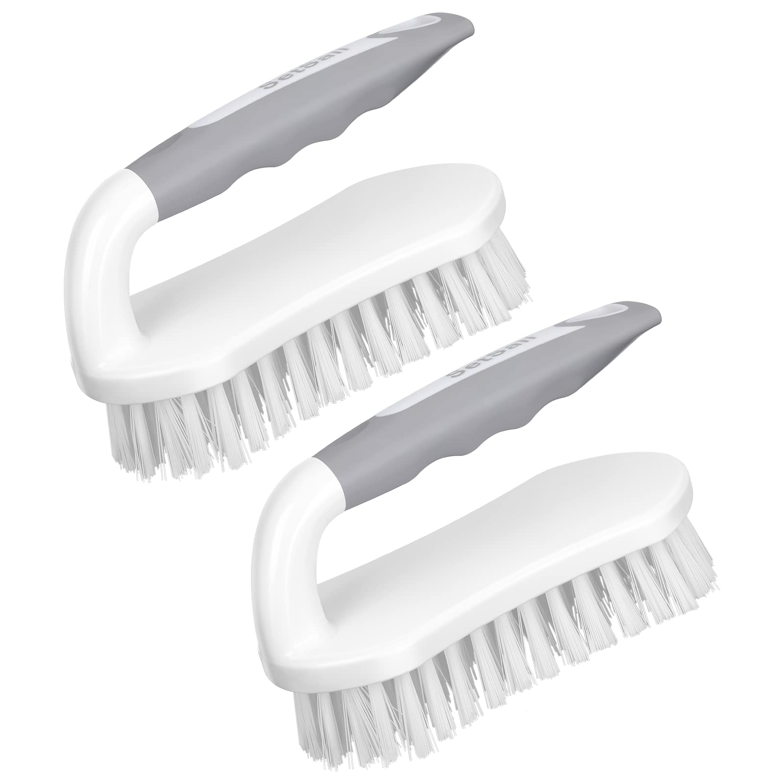 SetSail Scrub Brush, Heavy-Duty Scrub Brushes for Cleaning with Stiff Bristles Cleaning Brush for Shower, Bathroom, Carpet, Kitchen and Bathtub Scrubber - 2 Pack