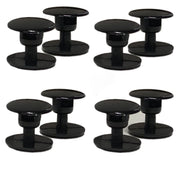 8 Sets Replacement Rivets for Beach Shoe Replacement Button Replacement Parts Compatible for Clog Beach Shoe Strap Repair (Black)
