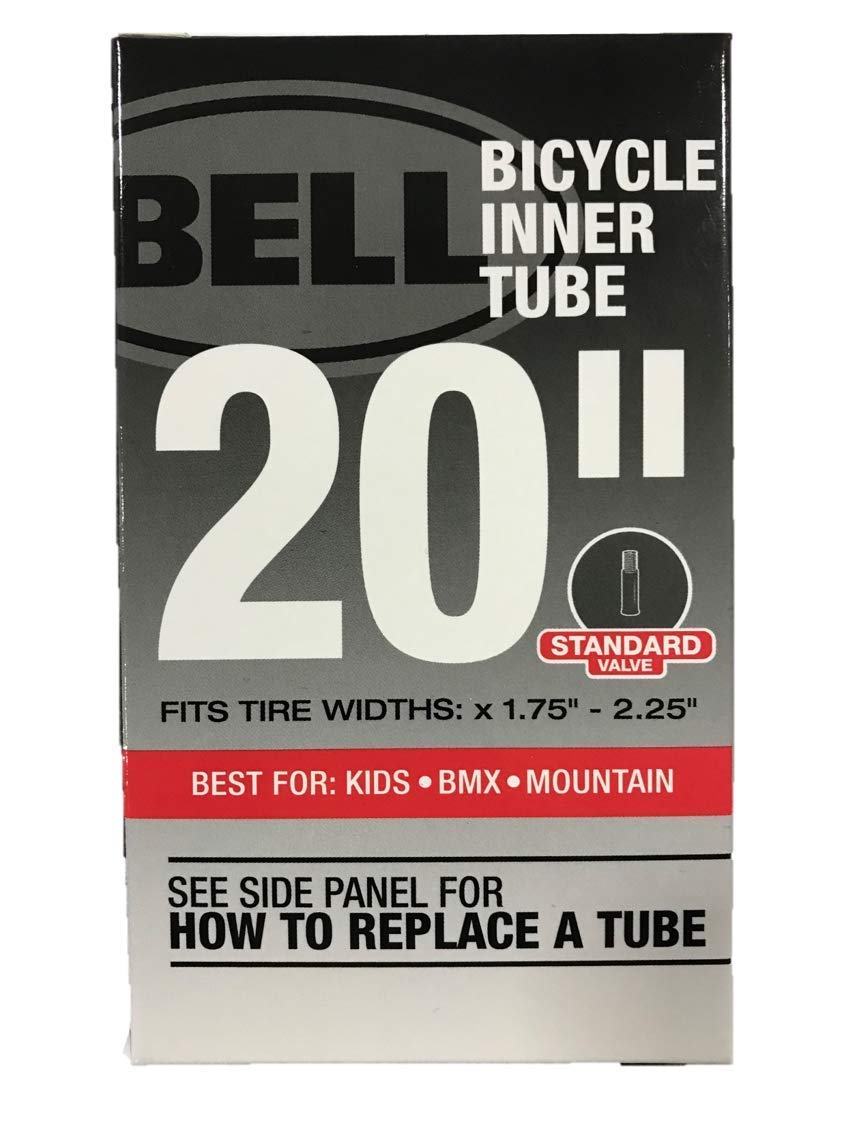 BELL Standard Bicycle Inner Tube, 20" x 1.75" - 2.125", Black