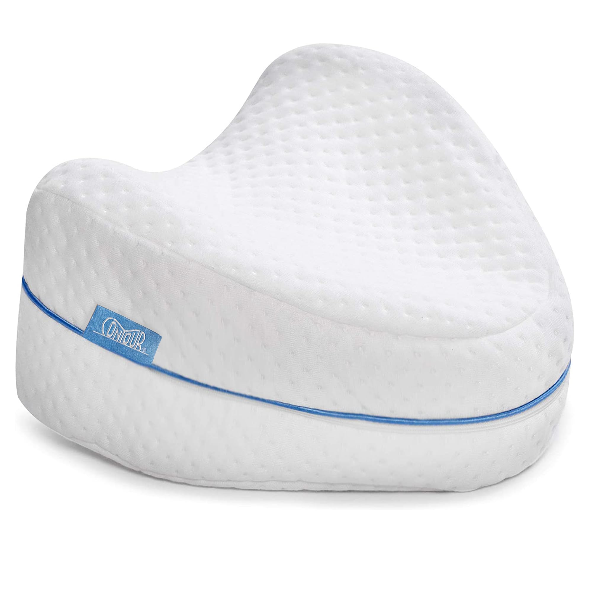 Contour Legacy Leg & Knee Foam Support Pillow for Side Sleepers Soothing Relief for Back, HIPS, Knees, Joints, Nerves & Muscles