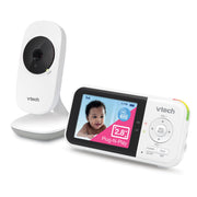 VTech VM819 Baby Monitor with Camera and Audio, 2.8" Screen Portable Baby Camera, Night Vision, 2-Way Audio, Temperature Sensor and Lullabies, Secure Transmission No WiFi, Ideal for Baby/Elderly/Pet