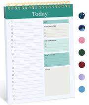 To Do List Pad - To Do List Notebook for Work with 52 Sheets, Undated Daily Planner Perfect for Daily Tasks and Goal Setting, To Do List Notepad Suitable for Office, Home and School-Greenery Sway