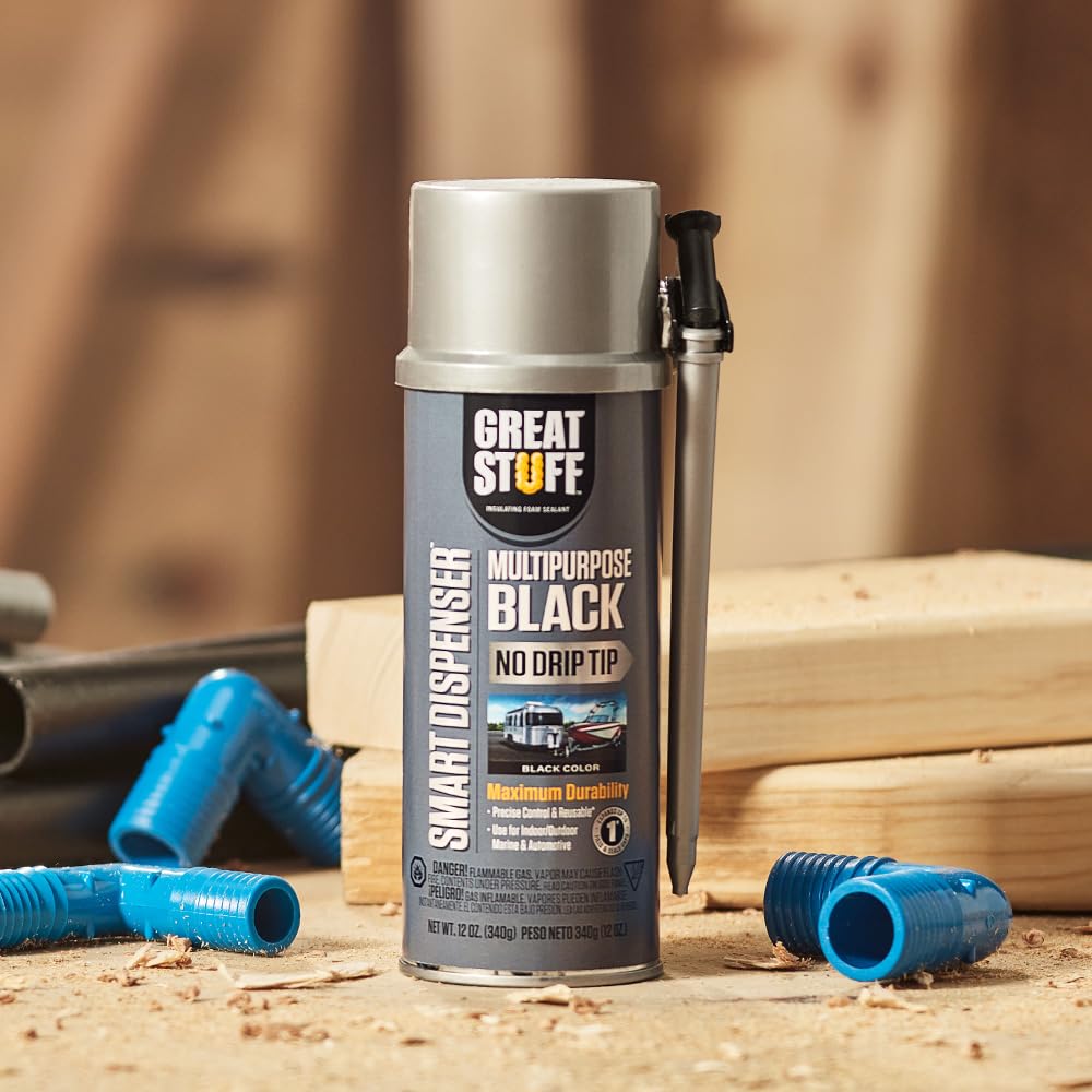 Great Stuff 99112876 Smart Dispenser Multipurpose Black, 12 Oz.