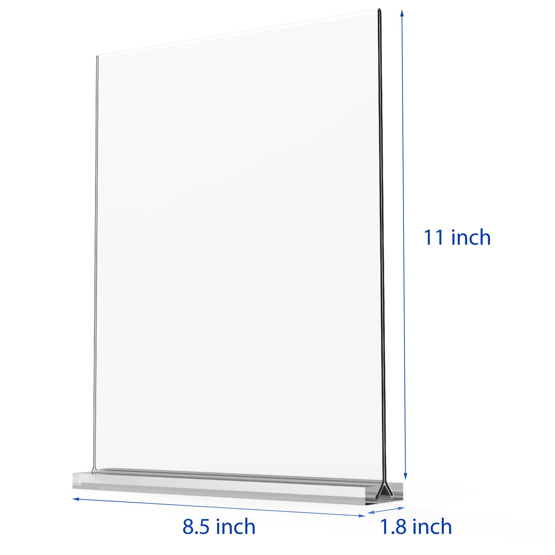 newnewshow 8.5x11 Acrylic Sign Holder 3 Pack Vertical Double-Sided Display (Optional 8.5x11 8.5x5.5 5x7 Horizontal and Vertical)