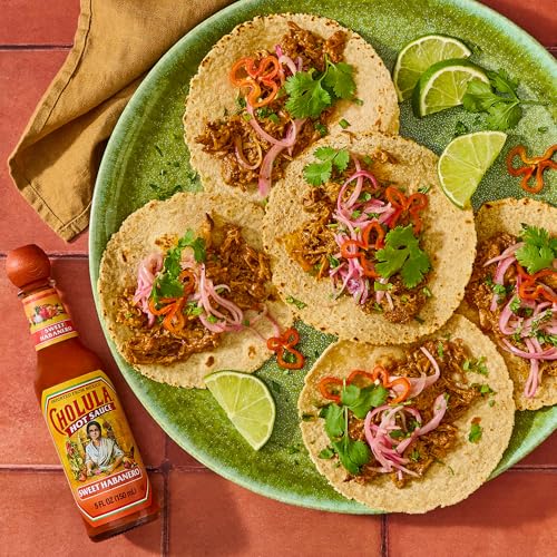 Cholula Hot Sauce Variety Pack, Product of Mexico, Gift Set Includes Six 5 Fl Oz Signature Cholula Hot Sauces for Eggs, Pizza, Mexican Dishes, and More, 30 fl oz