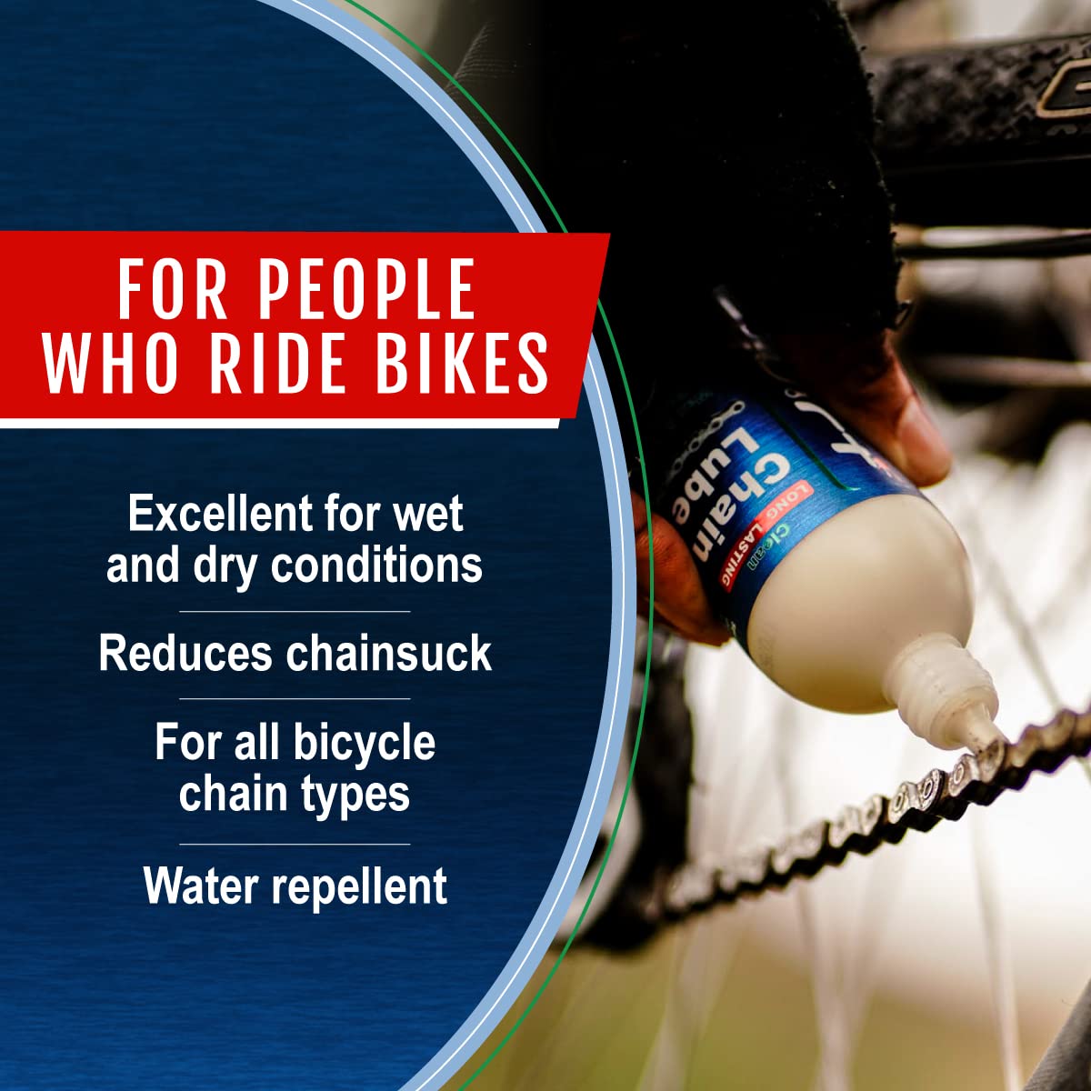 Squirt Chain Lube for Bikes 120 ml – Long-Lasting Lubricant for All Bike Chains – All-Weather Dry Bike Chain Lube to Reduce Noise & Chainsuck – Bicycle Tools & Maintenance Aid