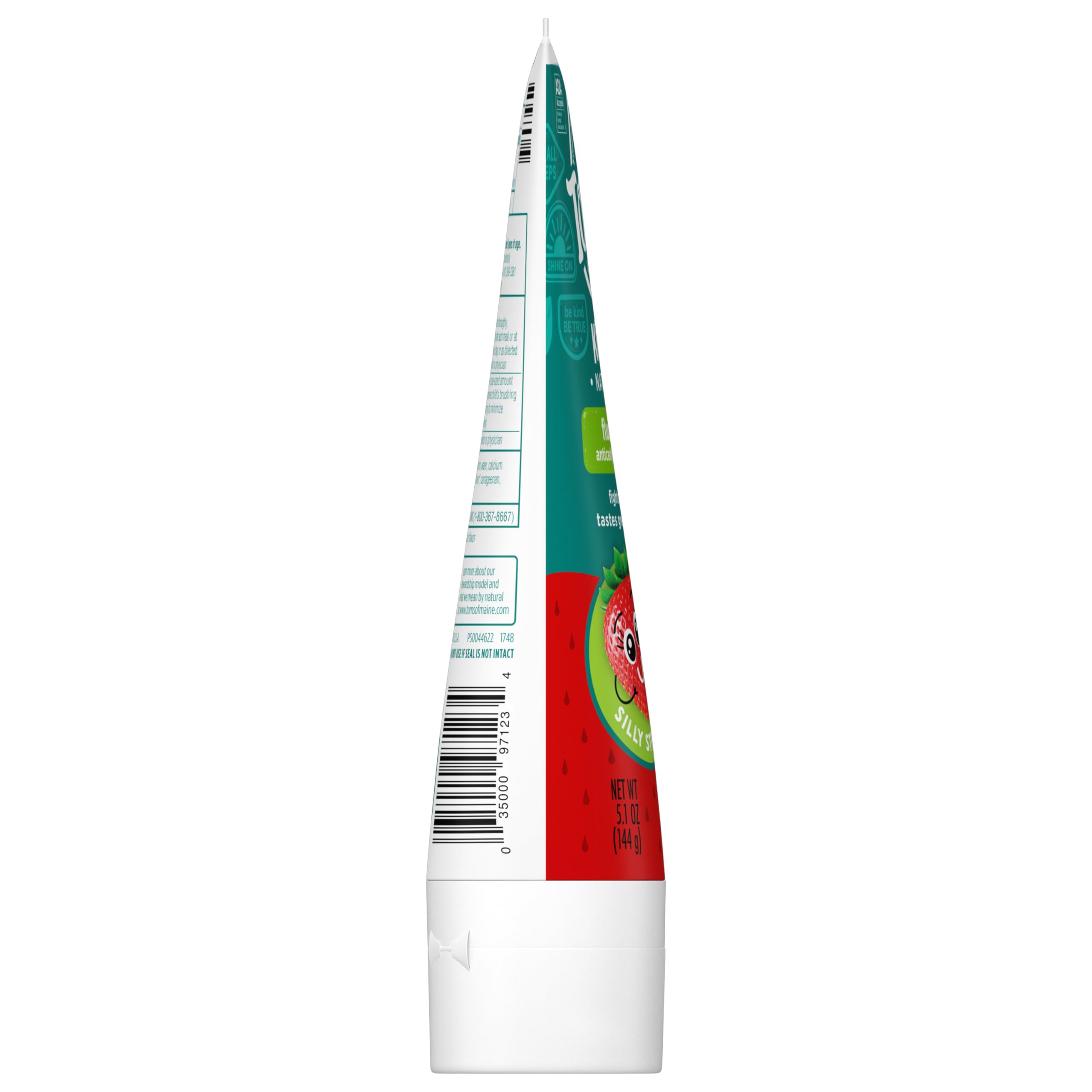 Tom's of Maine ADA Approved Fluoride Kids Toothpaste, Natural Toothpaste, Dye Free, No Artificial Preservatives, Silly Strawberry, 5.1 oz. 3-Pack (Packaging May Vary)