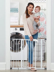Regalo 38.5-Inch Extra Wide Baby Gate - Pressure Mount Baby and Pet Safety Gate for Bottom of Stairs & Doorways - Tested and Trusted, American Designed, American Owned
