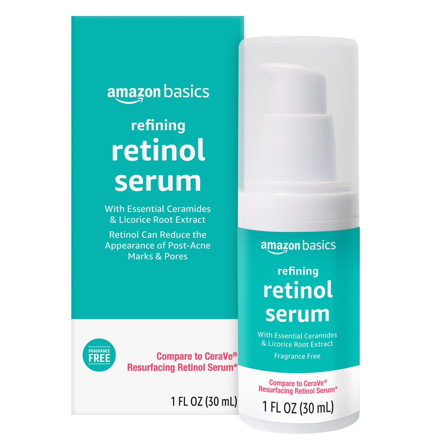 Basics Retinol Serum for Face, 1 Fluid Ounce, 1-Pack