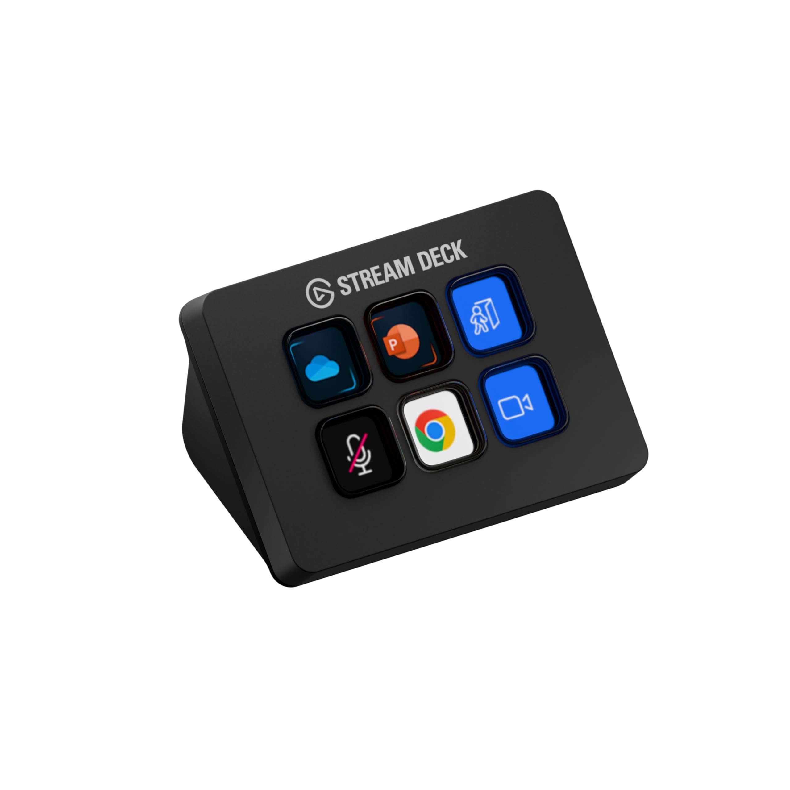 Elgato Stream Deck Mini - تحكم في Zoom وTeams وPowerPoint وMS Office والمزيد، عزز إنتاجيتك من خلال التكامل السلس للتطبيقات اليومية، إعداد الاختصارات بسهولة، متوافق مع أجهزة Mac والكمبيوتر الشخصي