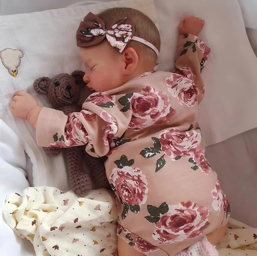 Kaydora Reborn Baby Girl Dolls - 20 inch Lifelike Newborn Baby with Realistic Veins for Kids Age 3 +