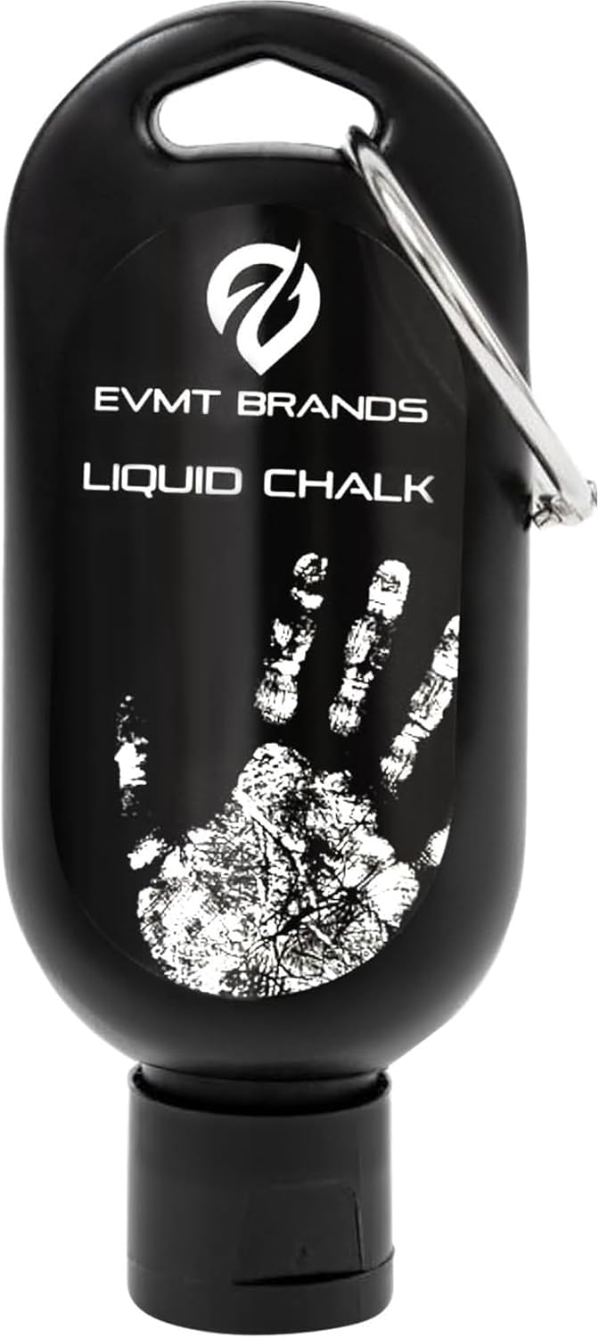 EVMT Brands الطباشير السائل، طباشير رياضي نظيف لرفع الأثقال والجمباز وتسلق الصخور. مقاوم للعرق ويدوم طويلاً لقبضة أقوى. قد تختلف العبوة.